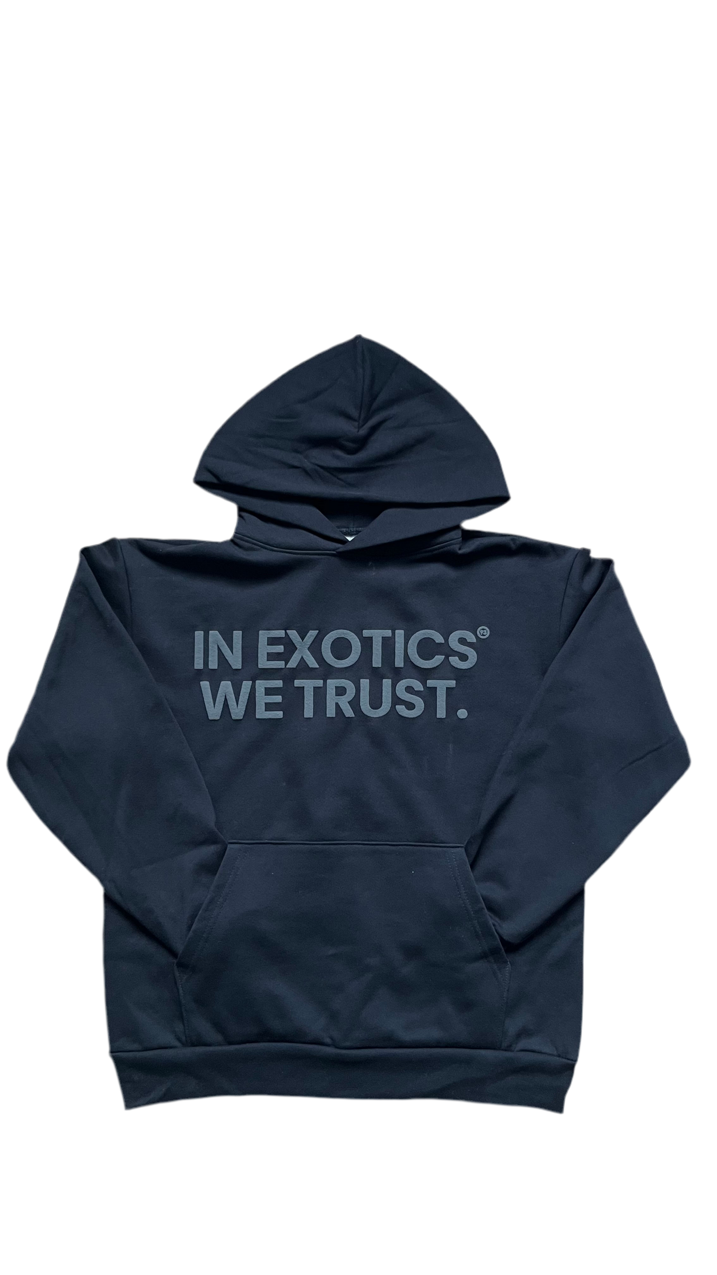 Black/grey exotics hoodie