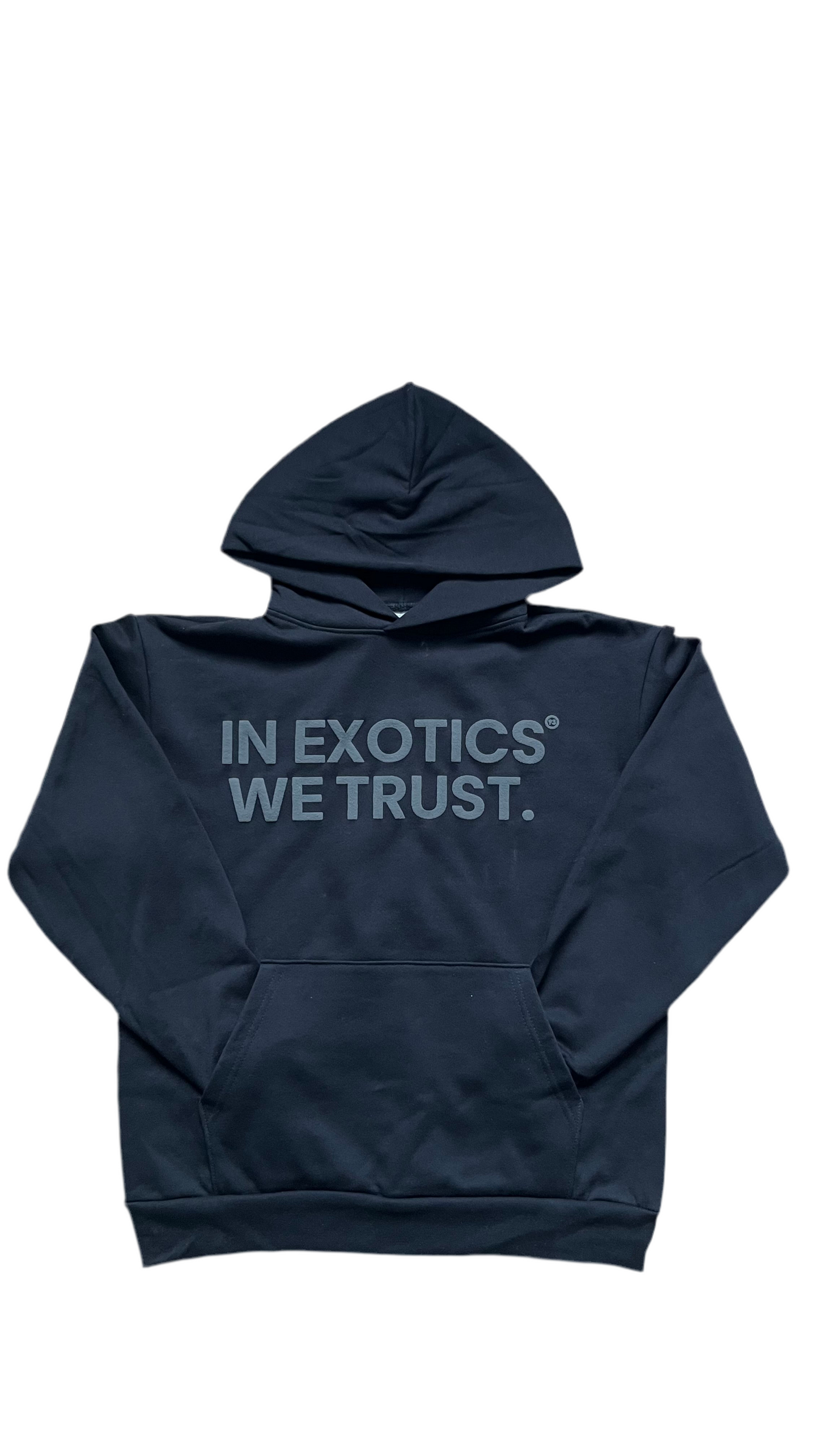 Black/grey exotics hoodie